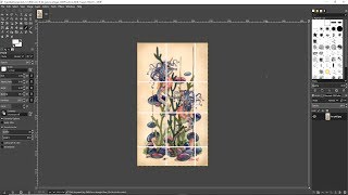 GIMP Gridding Cross Stitch Chart Tutorial [upl. by Enyawd]