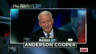 Anderson Cooper on RidicuList for 2nd giggle fit [upl. by Evilc470]