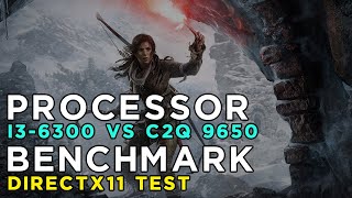 Core i36300 vs Core 2 Quad Q9650  DirectX11  Rise of the Tomb Raider  Performance Test [upl. by Angelle]