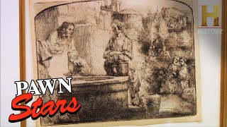 Pawn Stars Is This Rembrandt Etching Too Good To Be True Season 3 [upl. by Zorine]