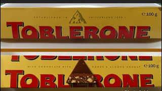 TOBLERONE HONEY amp ALMOND MILK CHOCOLATE REVIEW [upl. by Flem]