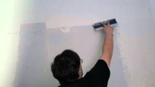 Diy how to remove wall texture orange peel first coat [upl. by Norud]