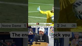 Impossible goal wins the game a breakdown soccer football sports stanford notredame goal [upl. by Fagan]