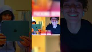 OMEGLE RIZZ GONE RIGHT funny prank shorts [upl. by Eillat]