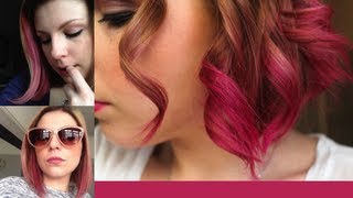 How I Dye My Hair Pink  Streaks amp Dip Dye [upl. by Barnaba]