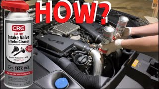 How to spray CRC intake valve and turbo cleaner on a Mercedes m278  w222  mercedes  repairjose [upl. by Reiss431]