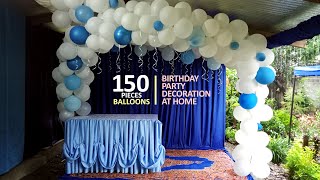 150 Pieces Balloon Setup Simple Small DIY Birthday Decoration [upl. by Lomasi]