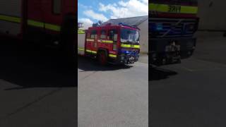 Cork County Fire Brigade CK26 Turn out from station [upl. by Hwu]