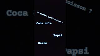 Choisis ta boisson  alonzogamer1 music cocacola pepsi oasis [upl. by Atnas]