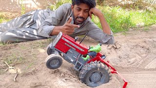 handmade mini mf 385 tractor  mini tractor amazing science project  Nadeem Vlog  minisatar786 [upl. by Neeven]