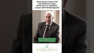 What Keeps Former Florida Appellate Judge Earle Peterson Working as an Appellate Lawyer [upl. by Ahtnams]