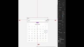 Responsive Date Picker Component in Figma uidesign designsystems [upl. by Fagen]