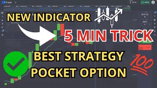 Pocket Option  5 MIN strategy  NEW indicator  Best Binary Option strategy [upl. by Ramsay]