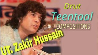 Ustad Zakir Hussain  Tabla  Drut Teentaal  Sarangi  Ustad Sultan Khan [upl. by Jenness]