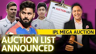 IPL Auction 2025 The ultimate players list announced  gamefaceon [upl. by Enelrac]