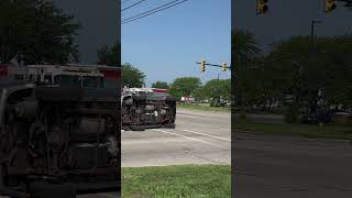 Saginaw Township Michigan 2 Vehicle Rollover PinIn PI [upl. by Ezirtaeb478]