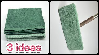 ✅ 3 ideas for sewing mops from old towels [upl. by Nessaj784]