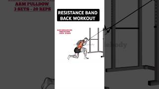 AMAZING Resistance Band Back Exercises resistanceband fitness workout [upl. by Holms]