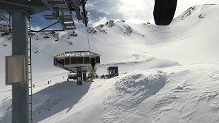 2Stage Ski Lift Experience Plattachbahn Obergurgl Austria GoPro HD POV  April 2024 [upl. by Elbertine]