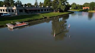 Soling radio controlled fun sail in Buffalo NY [upl. by Ebbarta308]