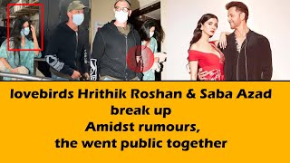 lovebirds Hrithik Roshan amp Saba Azad break up Amidst rumoursthe went public together NEWSMASTI [upl. by Peednus]