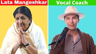 Vocal Coach Tribute to Indias Lata Mangeshkar  Reacting to Some of Her Best Hit Songs [upl. by Dinnie]