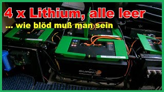 Lithium Batterien alle leer wie blöd muß man sein [upl. by Vargas]