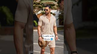 5 outfit with shorts mens ytshorts mensfashion [upl. by Salomi]