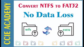 How to Convert NTFS to FAT32 System File By CCIE Academy [upl. by Jerrylee]