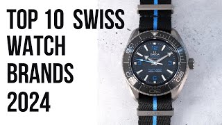 Top 10 Swiss Watch Brands 2024  Top 10 Watch Brands in Switzerland 2024 [upl. by Neelyad451]