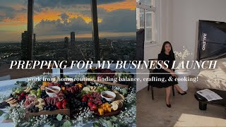 VLOG Prep with me to launch my new business Selfemployed work from home routine finding balance [upl. by Athey]