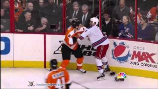 Brandon Prust vs Sean ODonnell Apr 3 2011 [upl. by Ruberta683]