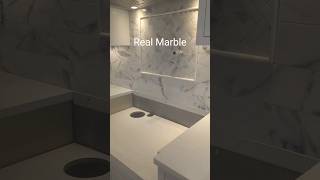 Real MARBLE tile backsplash shorts tile marble kitchenbacksplash [upl. by Papotto]