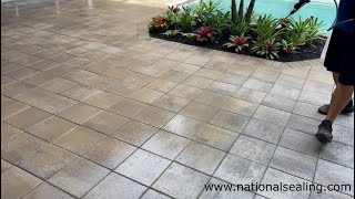 Best Way to Stain Pavers  Restore Faded Pavers  Paver Dye [upl. by Nahtanha]