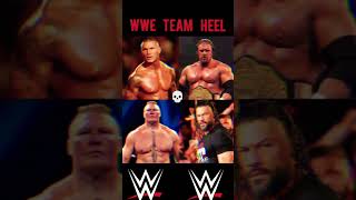 Wwe team face vs team heel 💀  wweshortsfeedshortsshortviralshortsjohncenaromanreignsshort [upl. by Hcir]