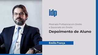 Depoimento aluno Emílio França  Mestrado Profissional em Direito e Doutorado em Direito [upl. by Winthrop73]