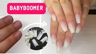 ONGLES EN GEL  Le BABYBOOMER avec CAPSULES [upl. by Atsiuqal]