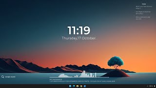 Make Windows 11 Look Clean  Minimal Theme Rainmeter [upl. by Odnomra]