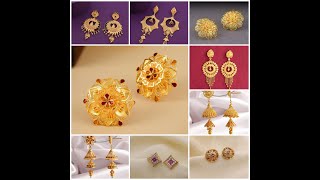 latest gold earrings designs long earrings stud earrings designs jhumki design 2024 new earrings [upl. by Roath445]