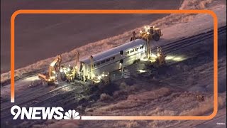 Amtrak California Zephyr train derails in Colorado [upl. by Ummersen]