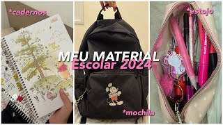 MEU MATERIAL ESCOLAR 2024📚🖊️ [upl. by Nelson]