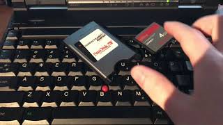 Easiest way to move files to a vintage laptop PC Card to CompactFlash [upl. by Bueschel]