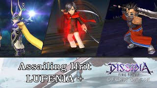 LUFENIA Assailing Ifrit  Dissidia Final Fantasy Opera Omnia Global lufenia  divine plus [upl. by Nnayar]