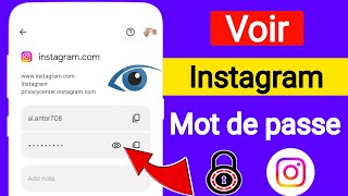 Comment voir votre mot de passe Instagram si vous lavez oublié [upl. by Normie]