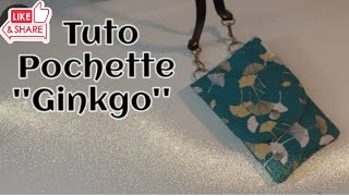 Tuto Pochette Téléphone ginkgocouture facile 🪡🧵✂️ [upl. by Neiv]