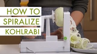 How to Spiralize Kohlrabi [upl. by Alidia]