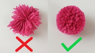 How to Make a Pom pom  Woolen Ball Making [upl. by Yeta]