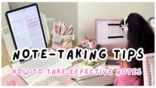 How to take AESTHETIC amp EFFECTIVE notes  easy notetaking tips♡ [upl. by Zurheide914]