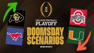 DOOMSDAY College Football Playoff Bracket Only 2 SEC teams in Ohio State OUT Colorado and SMU IN [upl. by Nanek541]