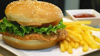 KFC Style Crispy Chicken Burger Zinger Burger [upl. by Lirba]